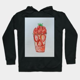 A cup of strawberries Hoodie